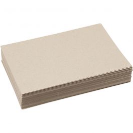 Recycled Cardboard sheets A4 210x297mm - 125 pcs