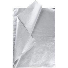 Tissue Paper, silver, 50x70 cm, 14 g - 25 sheets