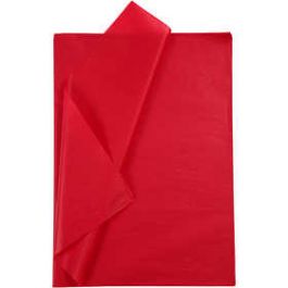 Tissue Paper, sheets 50x70 cm, 14 g, red - 25 sheets