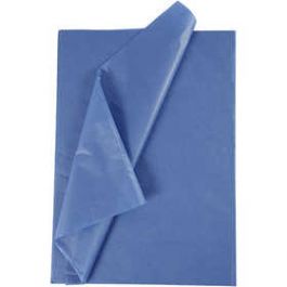Tissue Paper, sheets 50x70 cm, 14 g, blue - 25 sheets
