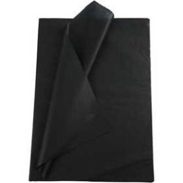Tissue Paper, sheets 50x70 cm, 14 g, black - 25 sheets