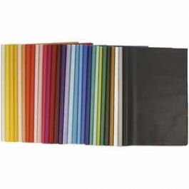 Tissue Paper, sheets 50x70 cm, 14 g, asstd colours - 300 sheets mixed