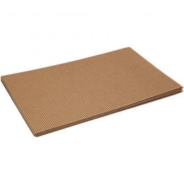 Corrugated Card, sheets 25x35 cm, 120 g - 10 sheets