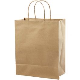 Paper Bag, H: 33 cm, W: 26x13 cm, 10pcs