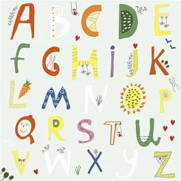 Table Napkins, Alphabet, size 33x33 cm - 20 pcs
