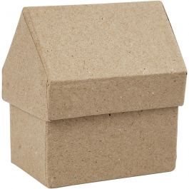 Box in the shape of a house, 60x85x105mm - 4 pcs