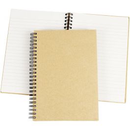 Spiral Bound Notebook, brown, A5, 60 g - 1 pc