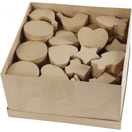 Boxes set of 7 different sizes 60 - 110 mm - 63 pcs