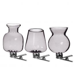 Vases on clip assortment of 3 pieces Grey (1 pcs.) [IFS-28096]