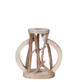 Test tube with stand made of driftwood large (1 pcs.) [IFS-29645]