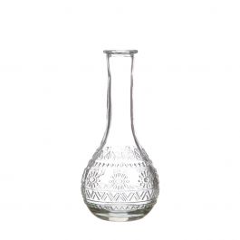 Flower vase Paris Ø7.5cm and 16cm high Clear - 12 pcs