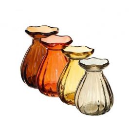 Flower vase Ø70 h: 90 mm Assorti - 12 Pcs