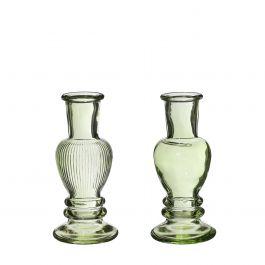 Vase Venice Green H: 113 x Ø50 mm - 12 Pcs