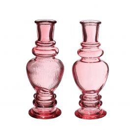 Vase Venice Pink H: 155 x Ø57 mm - 12 Pcs
