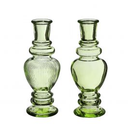 Vase Venice Green H: 155 x Ø57 mm - 12 Pcs