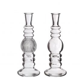 Candle holder Florance Transparent H: 280 x Ø90 mm - 6 Pcs
