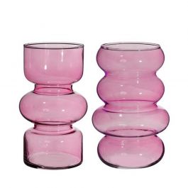 Flower vase Ø100 mm H: 180 mm Pink - 6 Pcs
