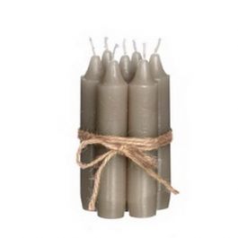 Dinner Candles Taupe 110 mm - 7 pcs