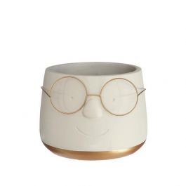 Pot with glasses Gold Ø120 h: 90 mm - 6 Pcs