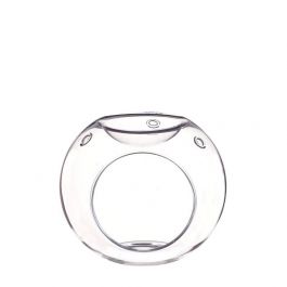 Waxine Candle Holder Glass Ø100 x 83mm White 3 air holes - 1 pcs