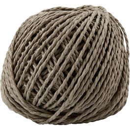 Paper Yarn Light Brown 2.5 - 3 mm thick - 150 gram