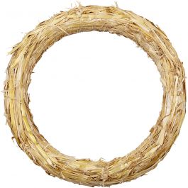 Straw Wreath, D: 27 cm, thickness 3 cm - 1 pc