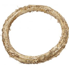 Straw Wreath, D: 35 cm, thickness 3 cm - 1 pc