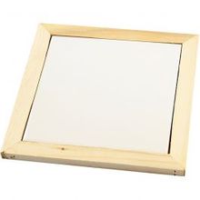 Trivet with wooden frame, size 15x15 cm - 10 pcs