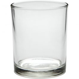 TeaLight holder in glass, H: 8,4 cm, D: 7 cm, 240 ml - 12 pcs