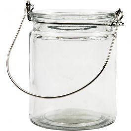 Lantern, H: 10 cm, D: 7,6 cm - 2 pcs