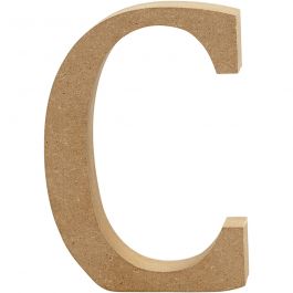 Letter C, H: 13 cm, thickness 2 cm, MDF - 1 pc