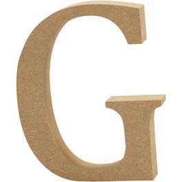 Letter G, H: 13 cm, thickness 2 cm, MDF - 1 pc