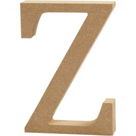 Letter Z, H: 13 cm, thickness 2 cm, MDF - 1 pc