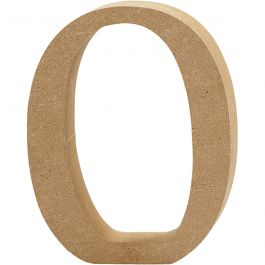 Number 0, H: 13 cm, thickness 2 cm, MDF - 1 pc