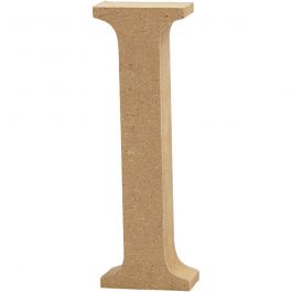 Letter I, H: 8 cm, thickness 1.5 cm, MDF - 1 pc