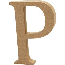Letter P, H: 8 cm, thickness 1.5 cm, MDF - 1 pc