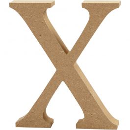 Letter x, H: 8 cm, thickness 1.5 cm, MDF - 1 pc