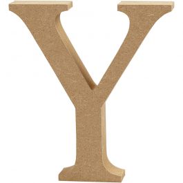 Letter Y, H: 8 cm, thickness 1.5 cm, MDF - 1 pc