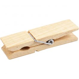 Wooden Peg, L: 7.2 cm, W: 2 cm, pine - 4 pcs