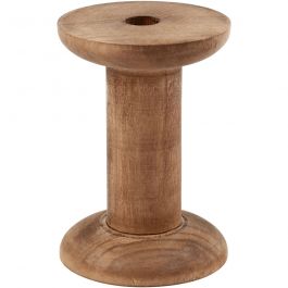 Spool, H: 70 mm, D: 20+48 mm, poplar wood, hole size 10 mm - 10 pcs