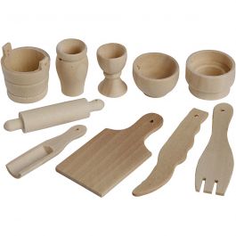 Kitchen Tools, L: 40-60 mm, birch - 50 pcs