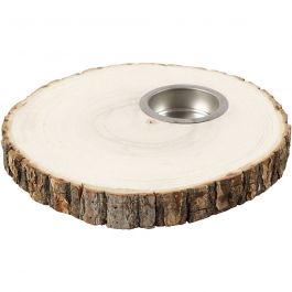 Tea Light Candle Holder, D: 14-16 cm, thickness 19 mm - 1 pc