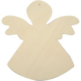 Angel, size 12x11 cm, pine - 6 pcs