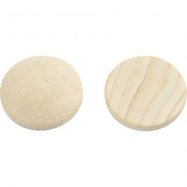 Wooden buttons, D: 25 mm, thickness 5 mm, china berry - 150 pcs