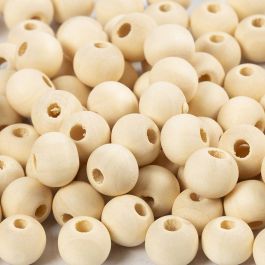 Wooden Bead, D: 8 mm, hole size 2 mm, china berry - 100 pcs
