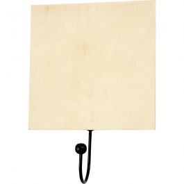 Hook, size 12x12 cm, thickness 5 mm - 10 pcs