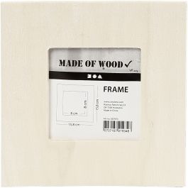 Frame, size 15.8x15.8 cm, carving: 8x8 cm, plywood - 1 pc