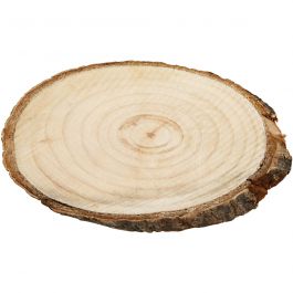 Wooden Discs, approx. 9.5x6 cm, thickness 6 mm - 12 pcs