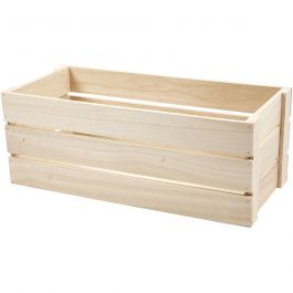 Apple Box, size 45x20 cm, H: 17 cm, paulownia - 1 pc