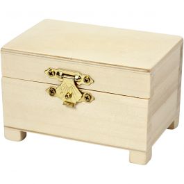 Treasure Chest, size 6x9x6 cm, paulownia - 1 pc